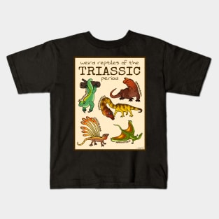 Weird Reptiles of the Triassic Period Kids T-Shirt